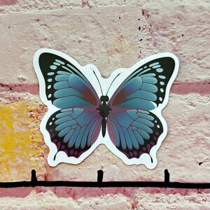 Blue Monarch Butterfly Sticker